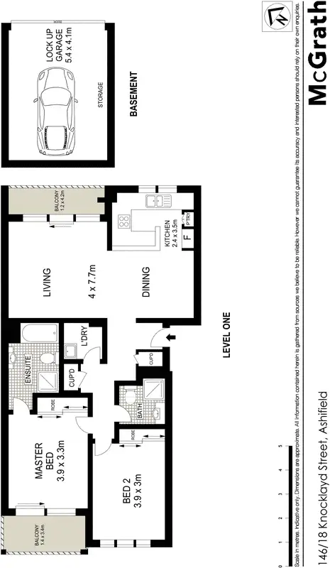 Floorplan of Homely apartment listing, 146/18 Knocklayde Street, Ashfield NSW 2131