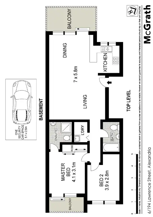 Floorplan of Homely apartment listing, 6/194 Lawrence Street, Alexandria NSW 2015