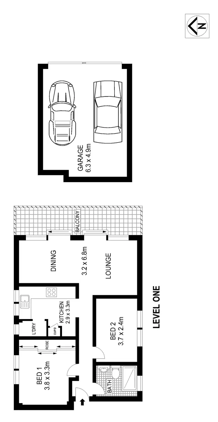Floorplan of Homely apartment listing, 3/489 Old South Head Road, Rose Bay NSW 2029
