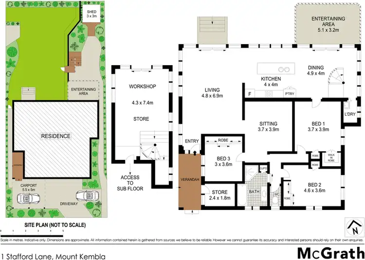 Floorplan of Homely house listing, 1 Stafford Lane, Mount Kembla NSW 2526