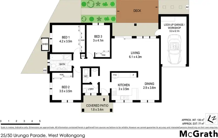 Floorplan of Homely villa listing, 25/50 Urunga Parade, West Wollongong NSW 2500