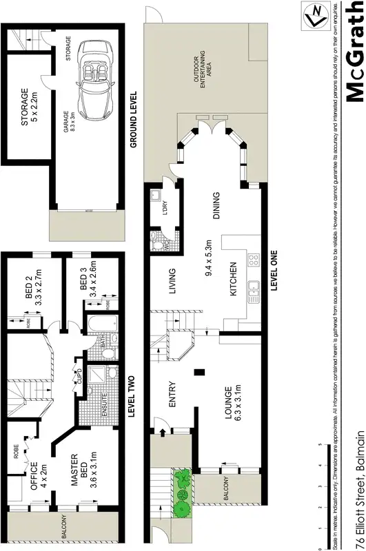 Floorplan of Homely house listing, 76 Elliott Street, Balmain NSW 2041