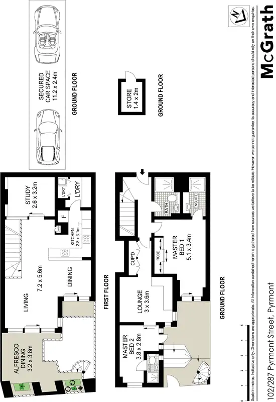Floorplan of Homely apartment listing, 102/287 Pyrmont Street, Ultimo NSW 2007