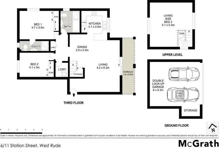 Floorplan of Homely apartment listing, 6/11 Station Street, West Ryde NSW 2114