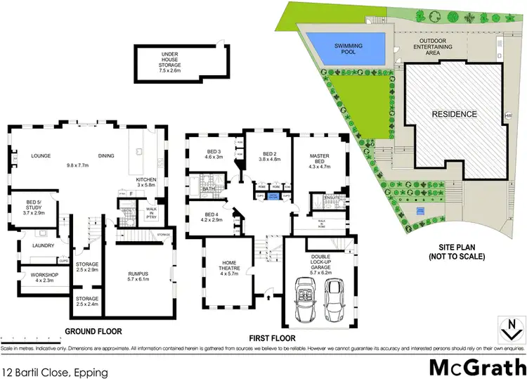 Floorplan of Homely house listing, 12 Bartil Close, Epping NSW 2121
