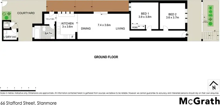 Floorplan of Homely house listing, 66 Stafford Street, Stanmore NSW 2048