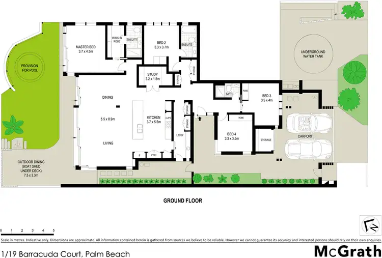 Floorplan of Homely house listing, 1/19 Barracuda Court, Palm Beach QLD 4221