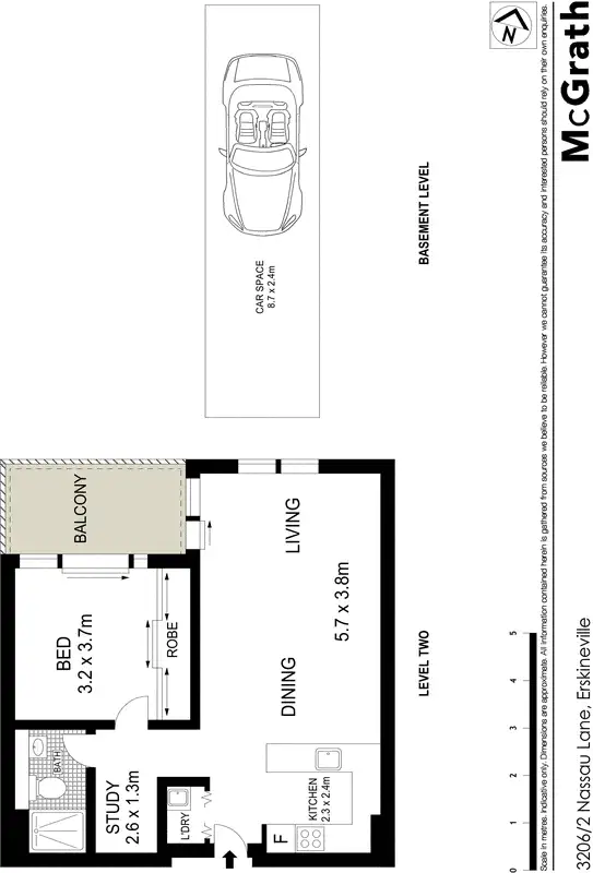 Floorplan of Homely apartment listing, 3206/2 Nassau Lane, Erskineville NSW 2043