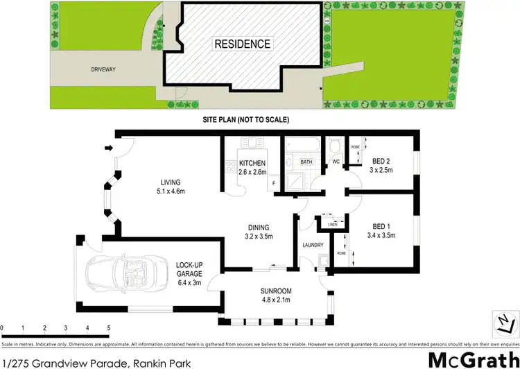 Floorplan of Homely villa listing, 1/275 Grandview Road, Rankin Park NSW 2287