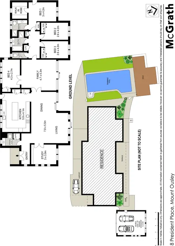 Floorplan of Homely house listing, 8 President Place, Mount Ousley NSW 2519