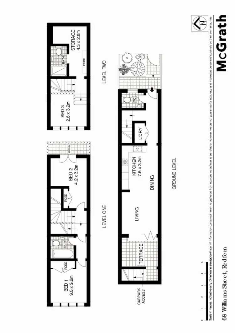 Floorplan of Homely house listing, 68 William Street, Redfern NSW 2016