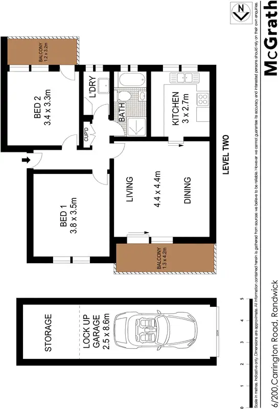 Floorplan of Homely apartment listing, 6/200 Carrington Road, Randwick NSW 2031