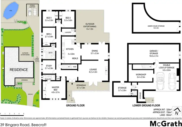 Floorplan of Homely house listing, 39 Bingara Road, Beecroft NSW 2119