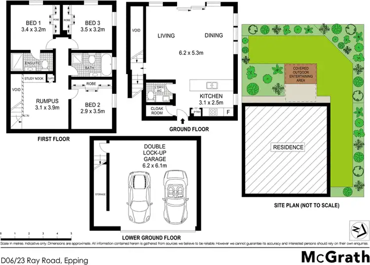 Floorplan of Homely townhouse listing, D06/23 Ray Road, Epping NSW 2121