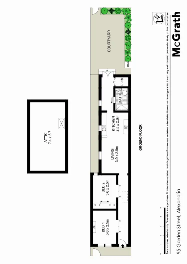 Floorplan of Homely house listing, 95 Garden Street, Alexandria NSW 2015
