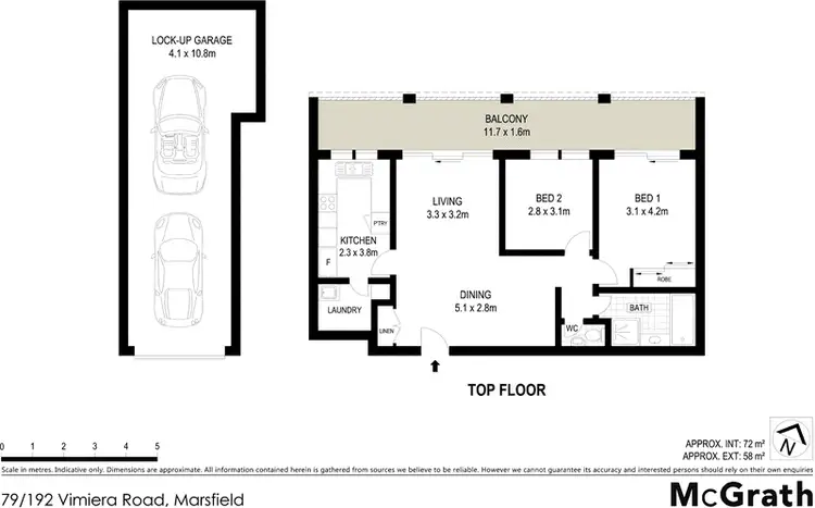 Floorplan of Homely apartment listing, 79/192 Vimiera Road, Marsfield NSW 2122