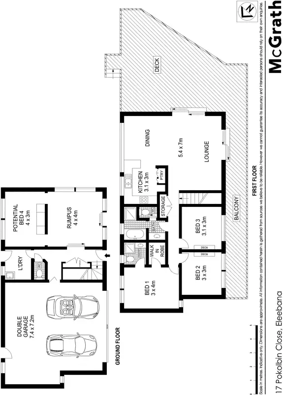 Floorplan of Homely house listing, 17 Pokolbin Close, Eleebana NSW 2282