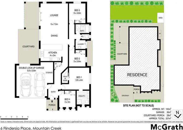 Floorplan of Homely house listing, 6 Flindersia Place, Mountain Creek QLD 4557
