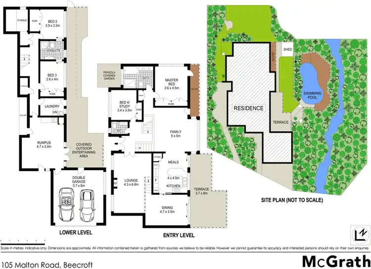 Floorplan of Homely house listing, 105 Malton Road, Beecroft NSW 2119