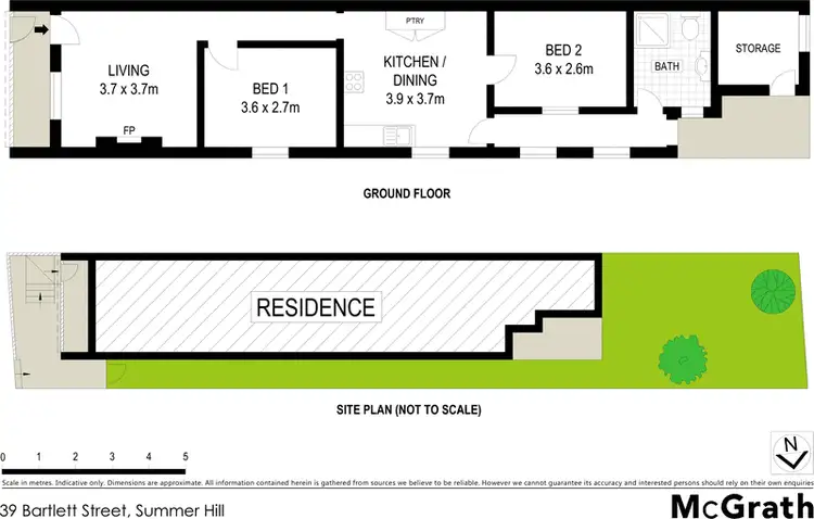 Floorplan of Homely house listing, 39 Bartlett Street, Summer Hill NSW 2130