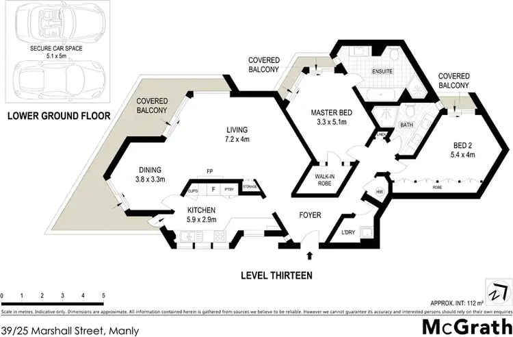 Floorplan of Homely apartment listing, 39/25 Marshall Street, Manly NSW 2095