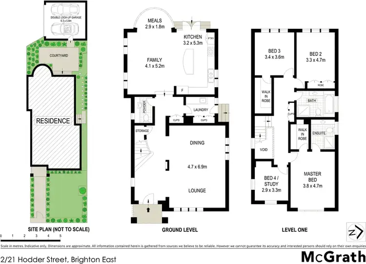 Floorplan of Homely townhouse listing, 2/21 Hodder Street, Brighton East VIC 3187