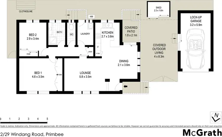 Floorplan of Homely villa listing, 2/29 Windang Road, Primbee NSW 2502
