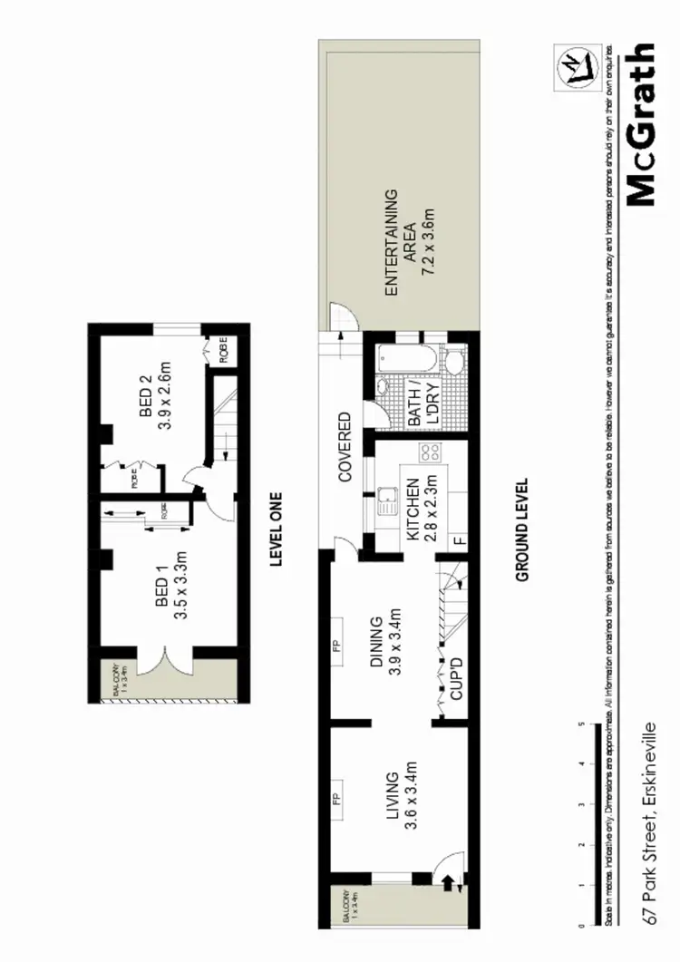 Floorplan of Homely house listing, 67 Park Street, Erskineville NSW 2043