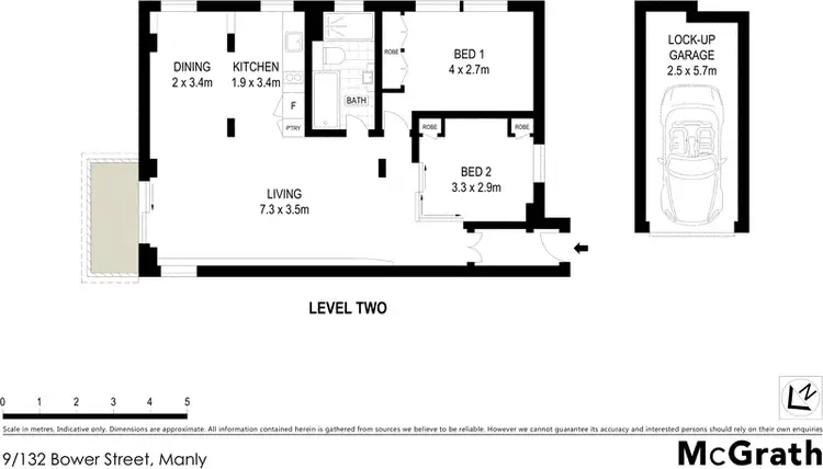 Floorplan of Homely apartment listing, 9/132 Bower Street, Manly NSW 2095