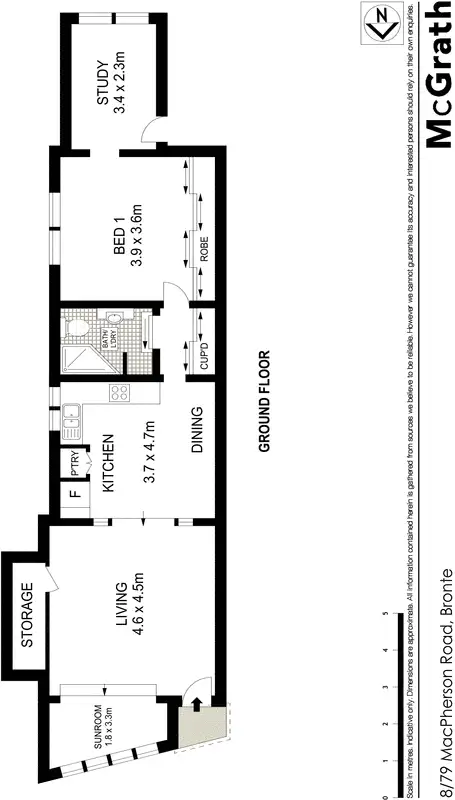 Floorplan of Homely apartment listing, 8/79 Macpherson Street, Bronte NSW 2024