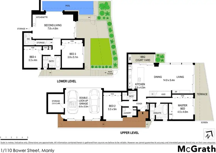Floorplan of Homely apartment listing, 1/110 Bower Street, Manly NSW 2095