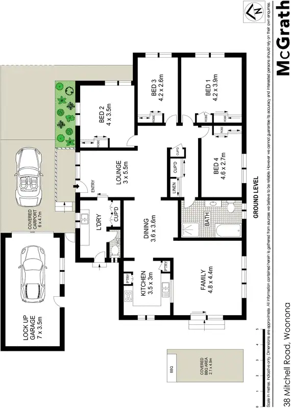 Floorplan of Homely house listing, 38 Mitchell Road, Woonona NSW 2517