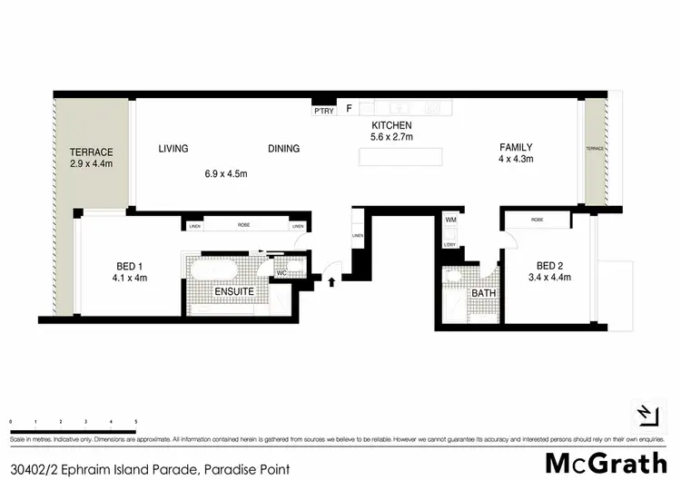 Floorplan of Homely apartment listing, 30402/2 Ephraim Island Parade, Paradise Point QLD 4216