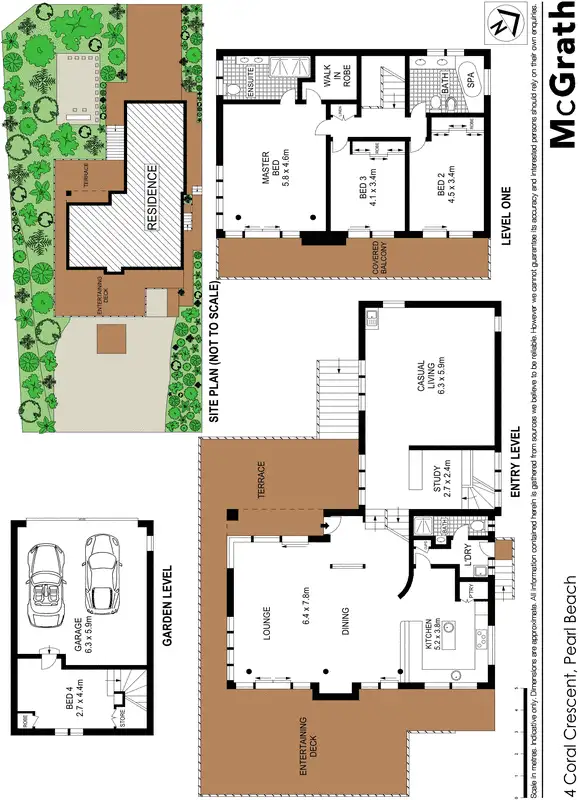 Floorplan of Homely house listing, 4 Coral Crescent, Pearl Beach NSW 2256