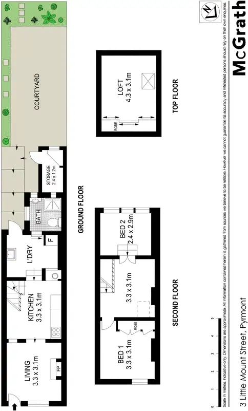 Floorplan of Homely house listing, 3 Little Mount Street, Pyrmont NSW 2009