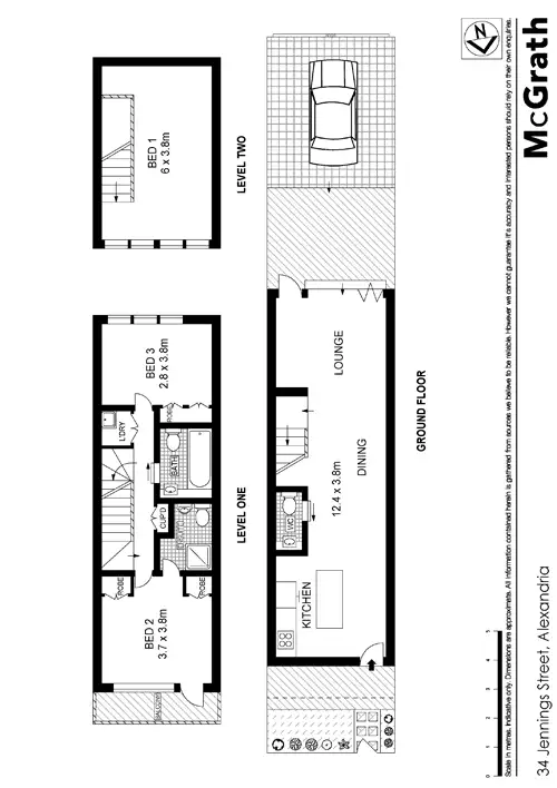 Floorplan of Homely house listing, 34 Jennings Street, Alexandria NSW 2015