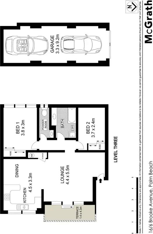 Floorplan of Homely apartment listing, 16/6 Brooke Avenue, Palm Beach QLD 4221