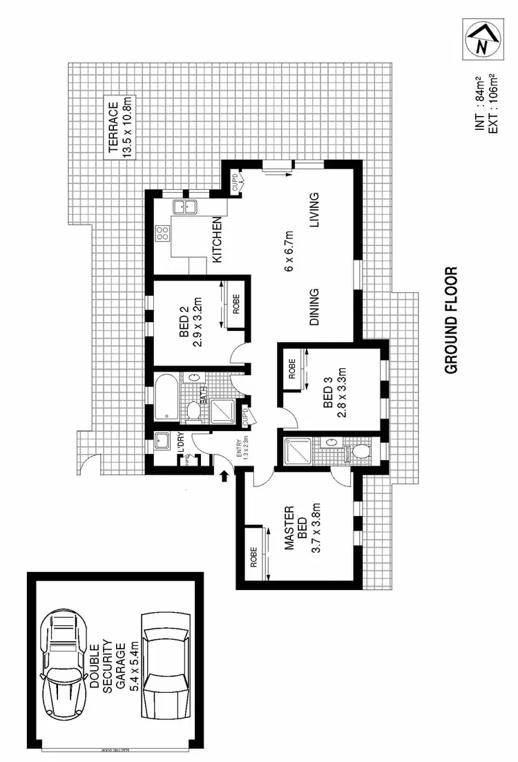 Floorplan of Homely apartment listing, 2/11 Burke Road, Cronulla NSW 2230