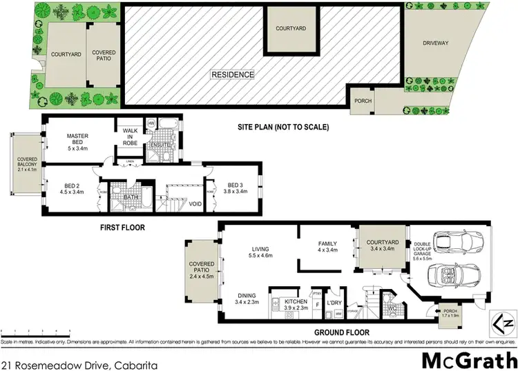 Floorplan of Homely townhouse listing, 21 Rosemeadow Drive, Cabarita NSW 2137