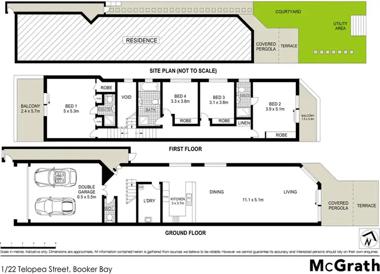 Floorplan of Homely house listing, 1/22 Telopea Street, Booker Bay NSW 2257