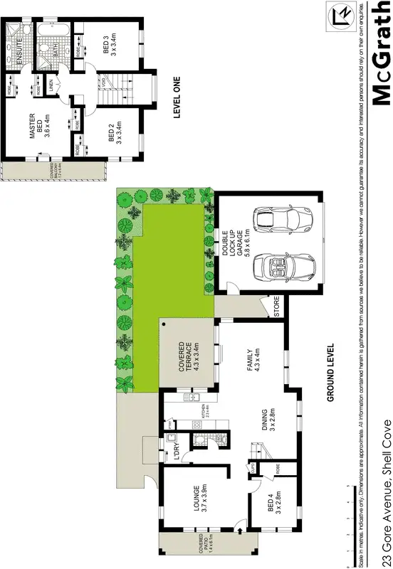 Floorplan of Homely house listing, 23 Gore Avenue, Shell Cove NSW 2529