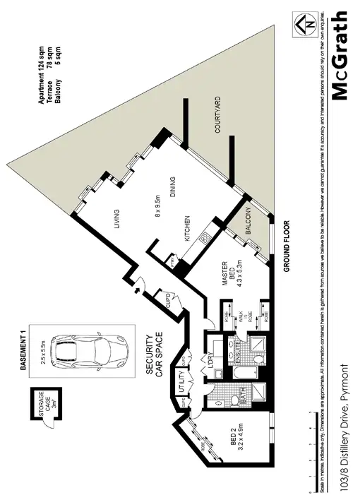 Floorplan of Homely apartment listing, 103/8 Distillery Drive, Pyrmont NSW 2009