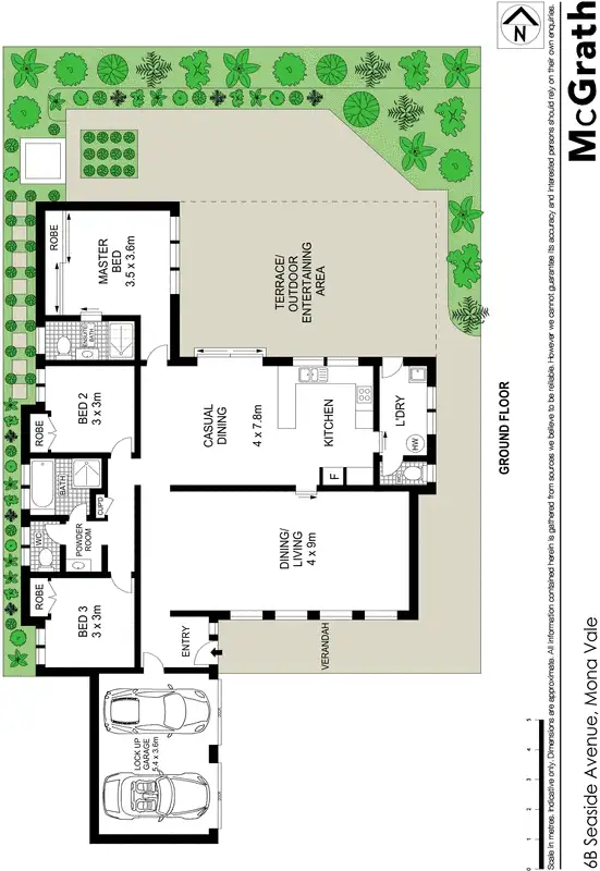 Floorplan of Homely townhouse listing, 6B Seabeach Avenue, Mona Vale NSW 2103