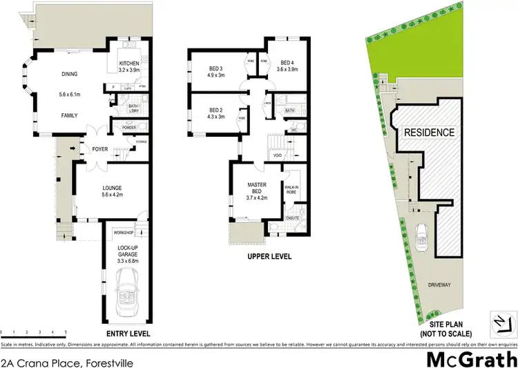 Floorplan of Homely house listing, 2A Crana Place, Forestville NSW 2087
