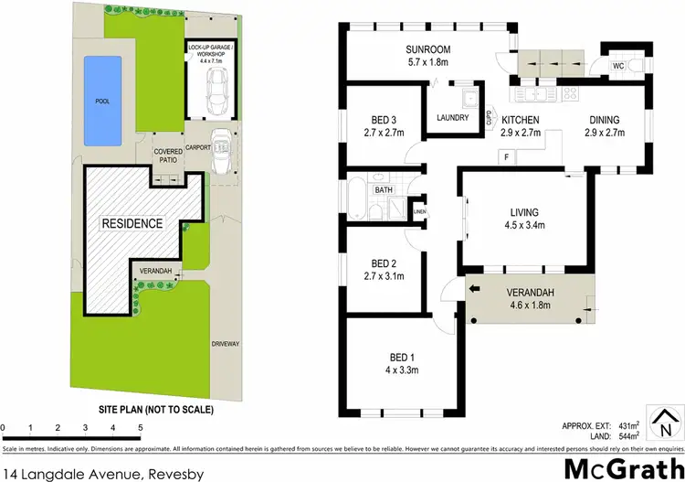 Floorplan of Homely house listing, 14 Langdale Avenue, Revesby NSW 2212