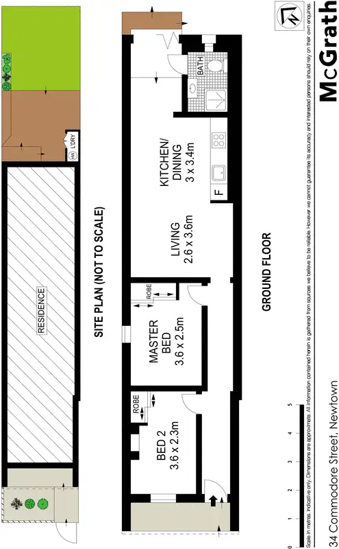 Floorplan of Homely house listing, 34 Commodore Street, Newtown NSW 2042