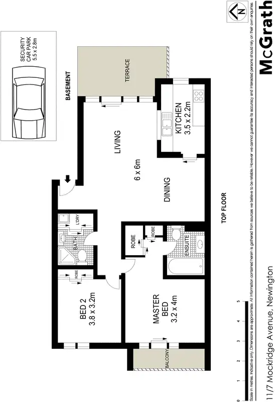 Floorplan of Homely apartment listing, 11/7 Mockridge Avenue, Newington NSW 2127