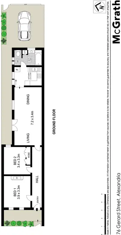 Floorplan of Homely house listing, 76 Gerard Street, Alexandria NSW 2015