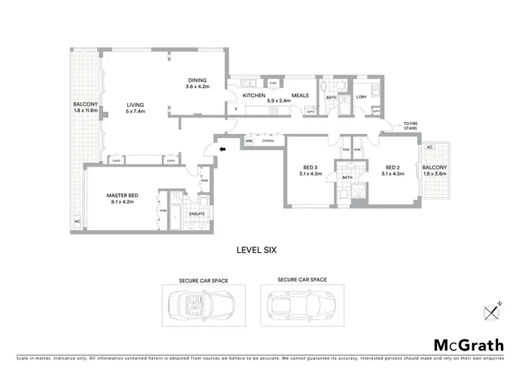 Floorplan of Homely apartment listing, 6/45 Wolseley Road, Point Piper NSW 2027