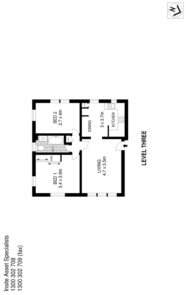 Floorplan of Homely apartment listing, 5/9 Attunga Street, Woollahra NSW 1350